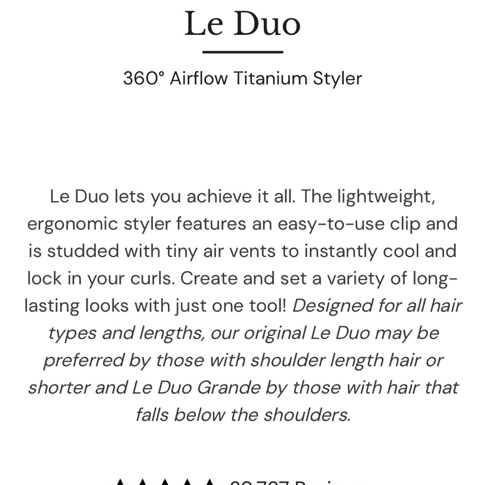 Lange LeDuo used once